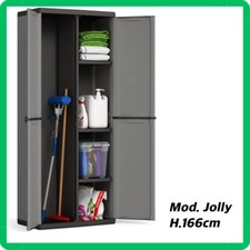 Armadio portascope in resina per esterno da giardino multiuso Keter Jolly pvc