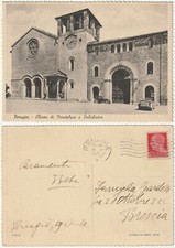 PERUGIA - CHIESA DI MONTELUCE E POLICLINICO - VIAGG. 1940 -50732-