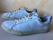 SCARPE SHOES CASUAL VEJA ESPLAR VINTAGE extra white  BIANCO PELLE  NUM. 43