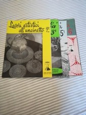 Quattro Riviste Vintage "Lavori Artistici All'uncinetto"