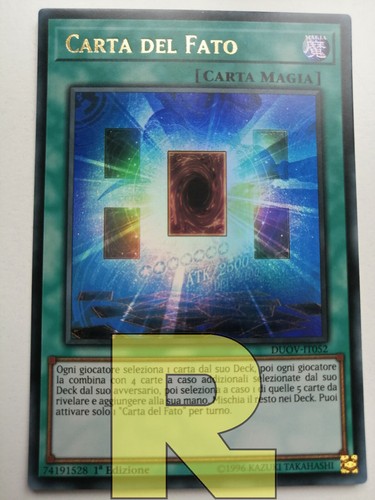 Carta del fato card - card, of