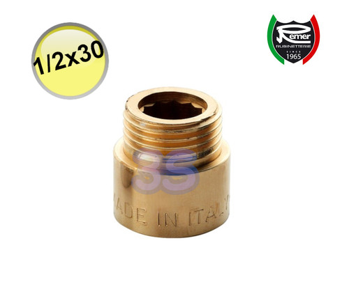 Prolunga ottone attacco - in,