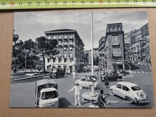 Vecchia Cartolina foto d epoca di POTENZA PIAZZA 18 agosto vigili urbani AGIP