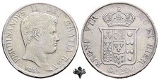 REGNO DUE SICILIE Piastra 1833 Napoli ARGENTO Ferdinando II di Borbone