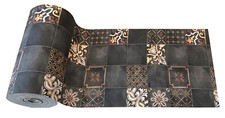 Tappeto Passatoia Cucina  lavabile antiscivolo gommata pvc Dis.66 Piastrelle