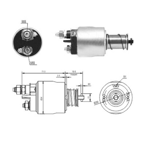 155 elettromagnete motore - cv,
