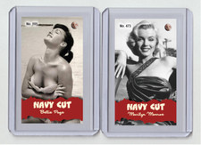 Marilyn Monroe rara carta tabacco MH taglio navy #'d x/3 n. 473