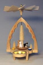 Piramide di Luce Tè Gatti 20 CM Nuovo da Tavolo Natalizia Erzgebirge