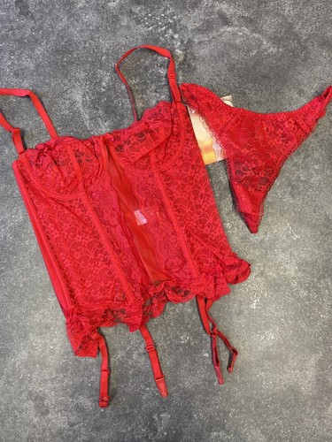 Basco pizzo rosso nuovo con - rosso,