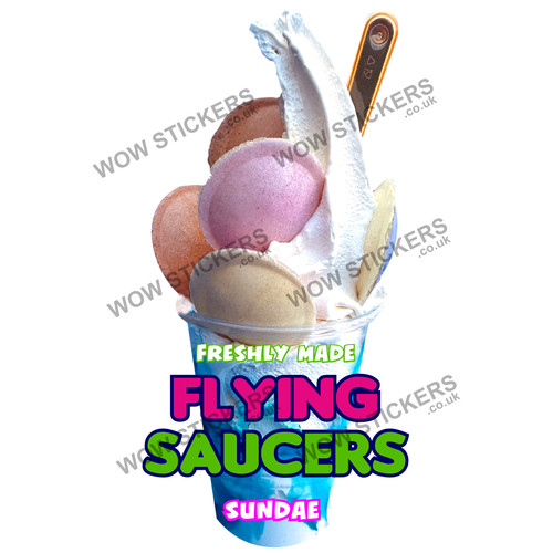 Adesivo furgone gelato dischi