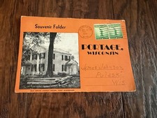 Portage WI Linen Souvenir