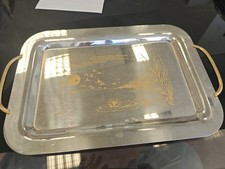 Vassoio Acciao Inox Con Disegno