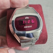 Orologio touchtron orientale led rosso vintage 