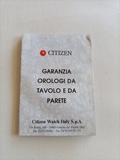 Citizen warranty table - warranty,