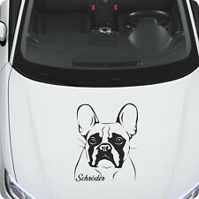 French Bulldog Adesivo con Nome / Testo Bulldog Francese Adesivi per Auto