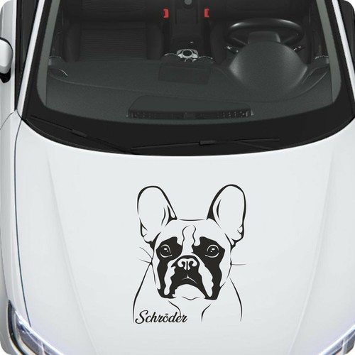 French bulldog adesivo - bulldog,