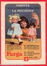 Paginetta Pubblicitaria Advertising 1970 FURGA COSETTA e LA PICCININA
