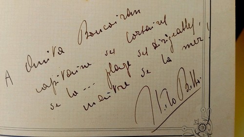 Italo balbo autografo - balbo, dedica