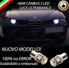 COPPIA LUCI POSIZIONE H6W LED ALFA ROMEO 156 RESTYLING + GIUGIARO 6000K CANBUS