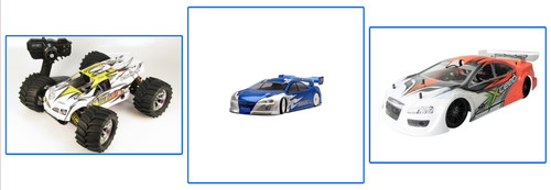 Clear lexan bodies - 1/10,