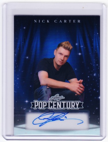 Scheda autografa nick carter - scheda,