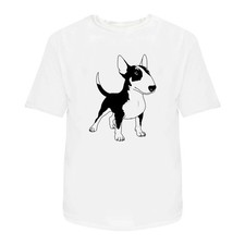 T-Shirt Unisex 'Standing Bull Terrier Dog' - 100% Cotone (S-XXL) (TA053501)