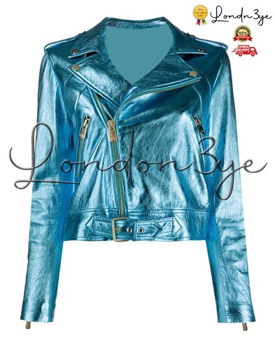 Giacca moto donna - , blu