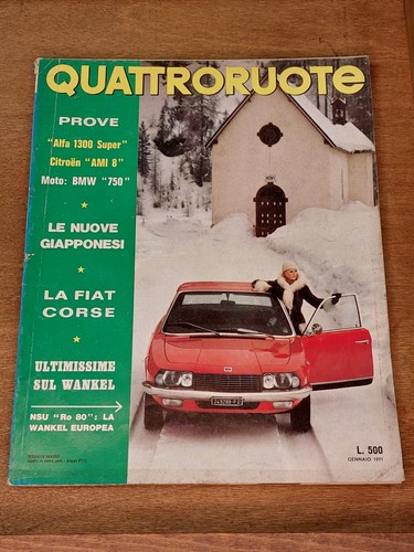 Quattroruote gennaio 1971 - quattroruote,