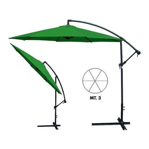 Ombrellone metallo tondo - in,