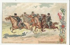 84935 ANTICA CARTOLINA MILITARE  15 CARICAT SAVOIA CAVALLEGGERI DI LODI