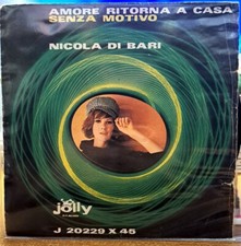 Disco vinile 45 giri Nicola di Bari " Senza Motivo " Jolly
