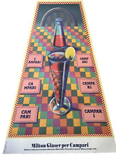 Milton Glaser - Poster pubblicitario - Campari trapezio - BID NOW ! OFFRI ORA