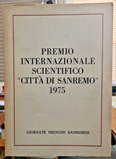 Premio Internazionale Scientifico Città Di Sanremo 1975 Libro Motivazione Premio