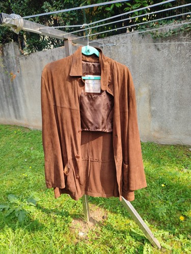 Giacca scamosciata vintage - giacca,
