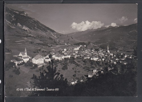 Cartolina val fiemme tesero - cartolina, di