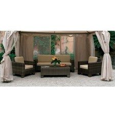 G. DEL RE Teli Gazebo 3x4 Set 4 Teli Laterali per Modello Sahara