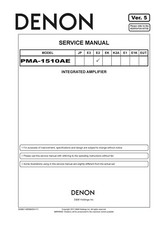 Manuale Di Servizio Per Denon