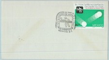 95595 - MESSICO - STORIA POSTALE - COPERTINA FDC PING PONG 1981