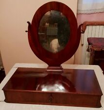 SPECCHIO SPECCHIERA PSICHE NOCE IMPERO 1810 PIEMONTE H 58,5 L 60 P 29 RESTAURATA