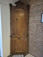 Angoliera antica in legno, mobile ad angolo chiuso, Credenza Antica 
