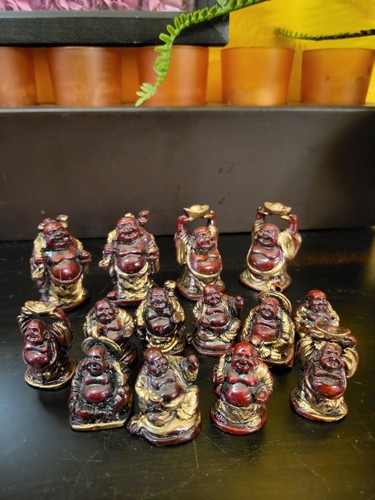 Buddha figurines all 14 - figurines.,