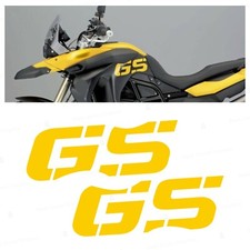 n.2 Adesivi Giallo  Fianco Serbatoio compatibili con BMW F 800 GS (2008–2015)