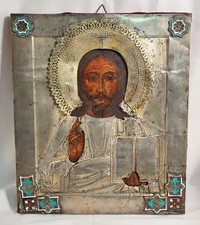 Antica Riza Argento Cristo