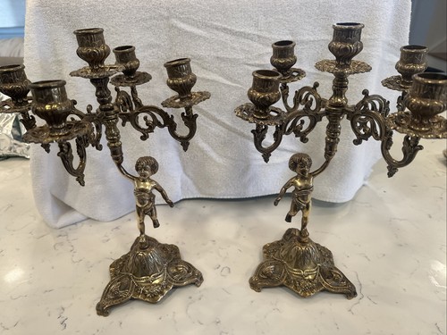 Antico cherubino ottone - antico,