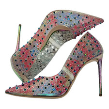 Steve Madden Villain décolleté tacco a spillo borchie strass multicolor 8.5 US