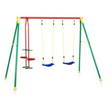 SM ALTALENA DONDOLO KIKO 4 POSTI BAMBINI 3 A 10 ANNI TUBOLARE ACCIAIO 11 2024