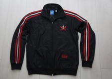 ADIDAS tuta vintage giamaica chile62 giacca rasta oro lucido ventex M nero