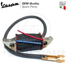BOBINA AT CON CAVO CANDELA PER STATORE VOLANO PIAGGIO VESPA 50 L N R FARO TONDO