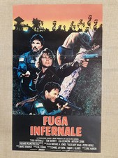 Locandina cinematografica originale del 1986 Film Fuga infernale Regia E. Karson