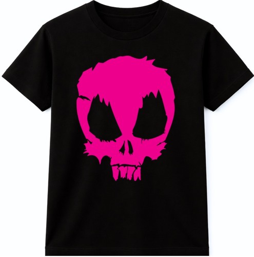 Shirt teschio rosa maglietta - teschio,